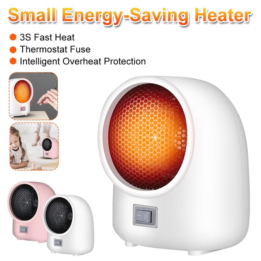 Electric Space Heater Small Portable Fast Heating Heater Fan With Temperature Control Overheat Protection For Home Office Dorm
