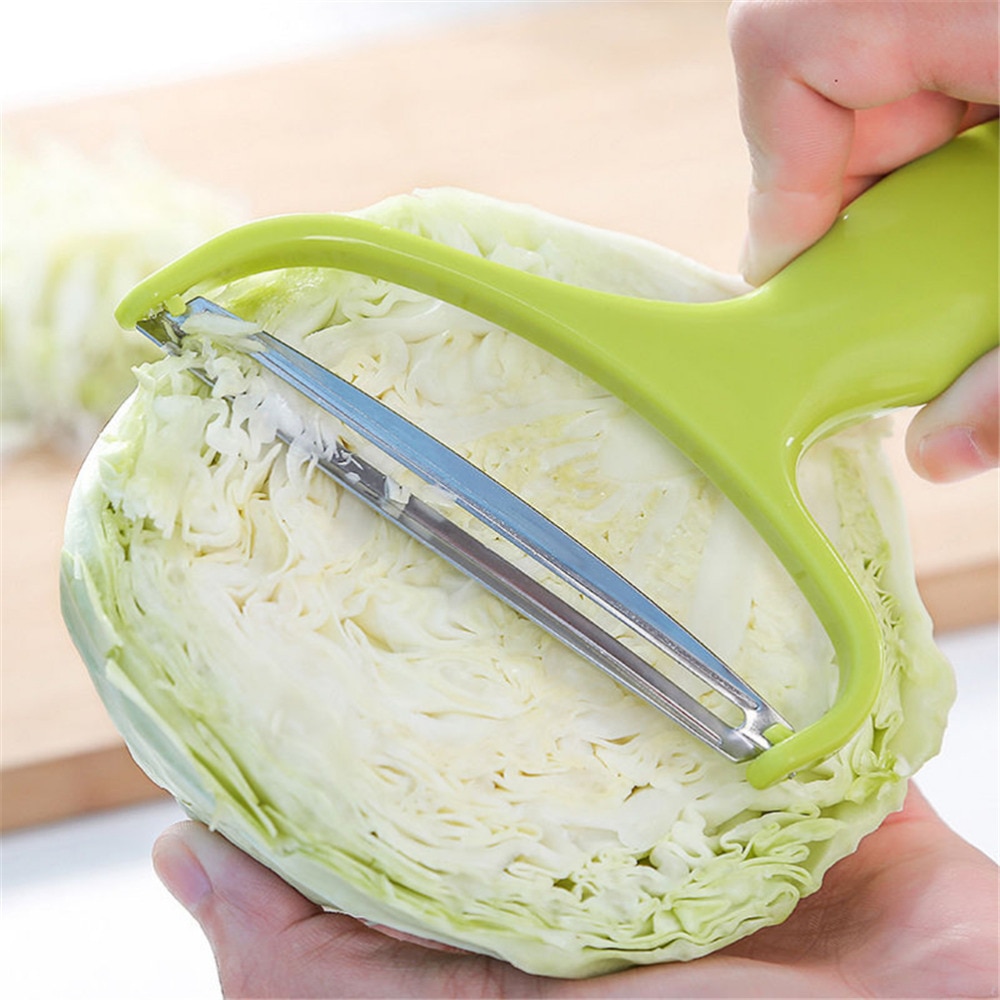 Vitkål bred mun fruktskalare rostfri kniv köksredskap sallad grönsaker skalare kökstillbehör