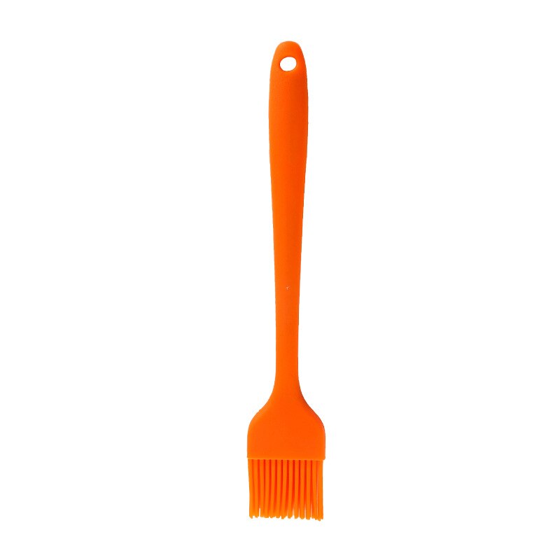 Basting Brush Silicone Pastry Baking Brush BBQ Sauce Marinade Meat Glazing Oil Brush Heat Resistant Kitchen Cooking Tools: Orange