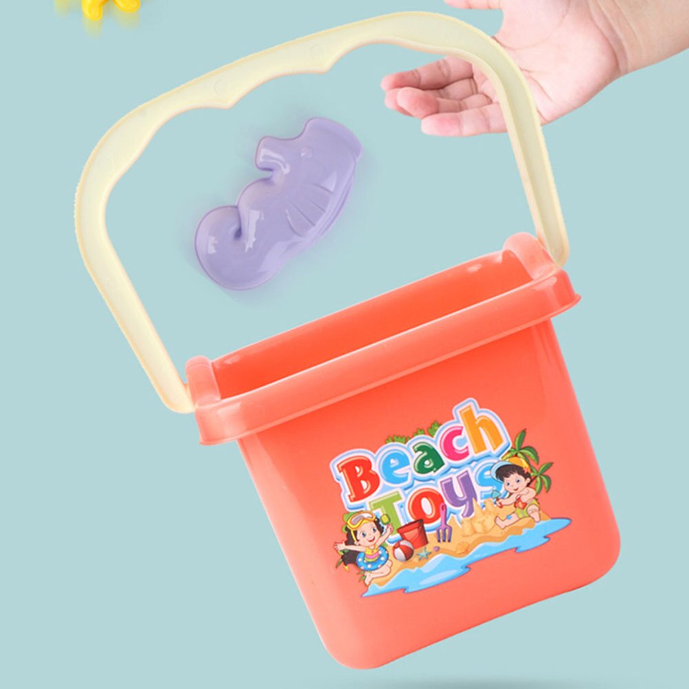 1 Set Plastic Strand Speelgoed Interactief Speelgoed Zand Emmer Schop Speelgoed Zand Klok Voor Strand Kinderen Spelen Outdoor (Blauw)