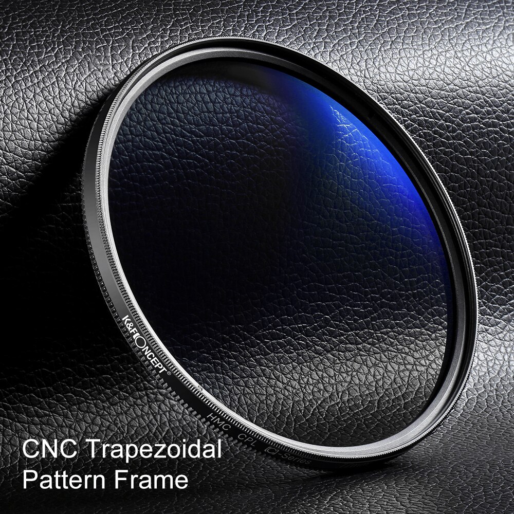 K&F Concept MC CPL-filter Circulaire polarisator Ultraslank multi-gecoat cameralensfilter 37/40,5/43/49/52/55/58/62/67/72/77/82 mm