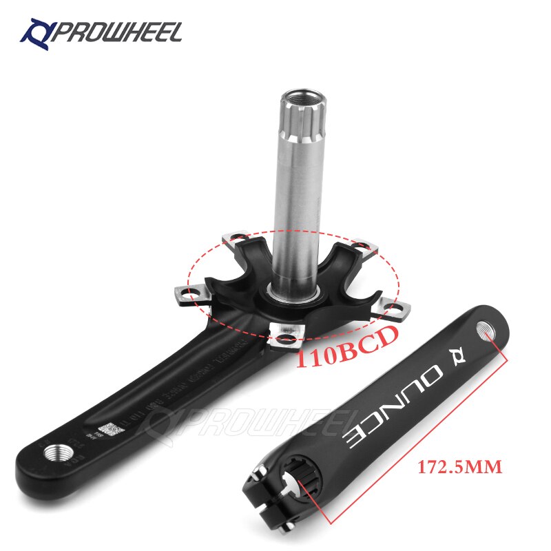 PROWHEEL OUNCE-TT Road Bicycle Crankset 110BCD 170mm 172.5mm Crank with BB Bottom Bracket Aluminum Alloy Cranks