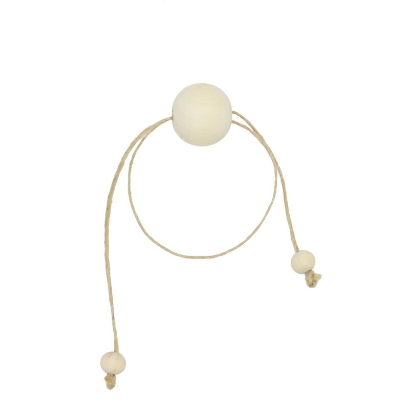 Servilleteros de cuentas de madera Natural para bodas, decoración del hogar, mesa, 4 Uds.