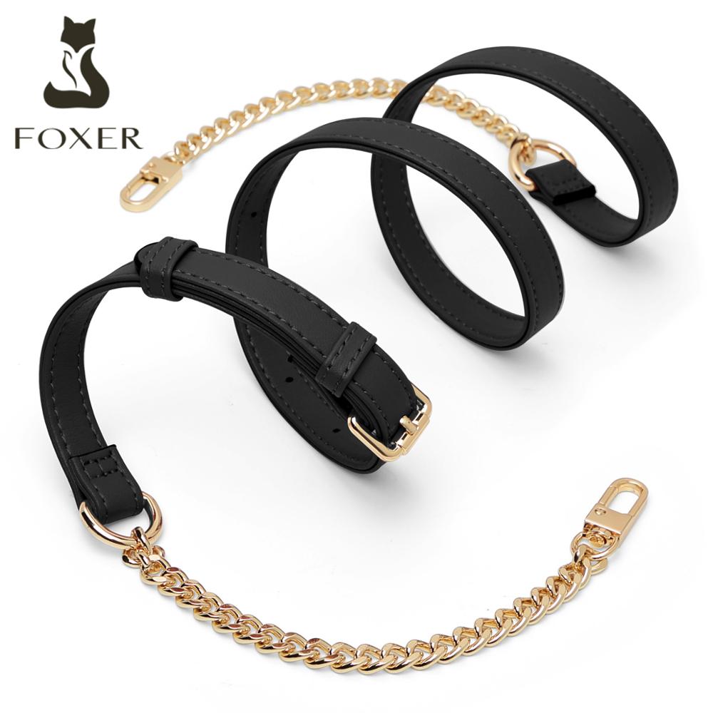 Foxer-merkkiset olkalaukut hihna lähettilaukut hihna nahkainen vyölaukku olkalaukku ketjuhihna sopii crossbody-laukkuun