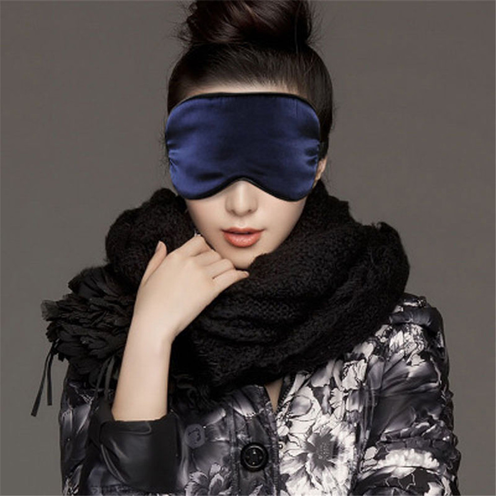 Mascarilla antifaz para dormir antifaz acolchado de seda pura, para viajes, Relax, con vendados, 1 ud.