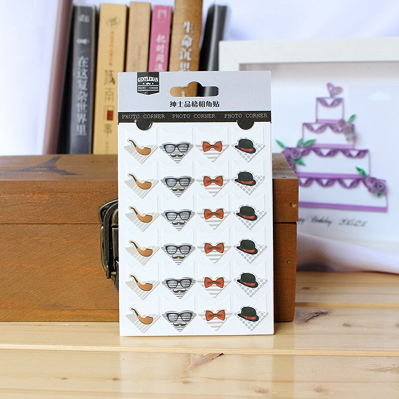 24 Pcs/Lot DIY Ocean Series Cute Paper Stickers For Photo Albums Excellent Handwork Frame Decoration Paper For Scrapbooking Set: green