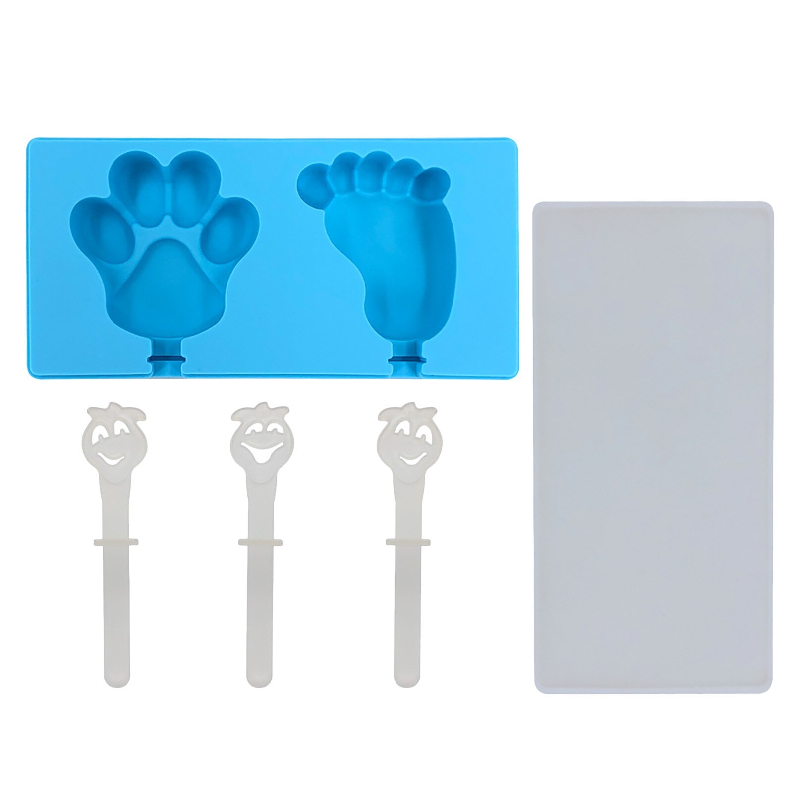 6 Cells Cute Fruit Ice Cream Mold DIY Popsicle Maker Tray Mould Summer Ice Cream Maker Frozen Ice Cube Box Making Tools: F