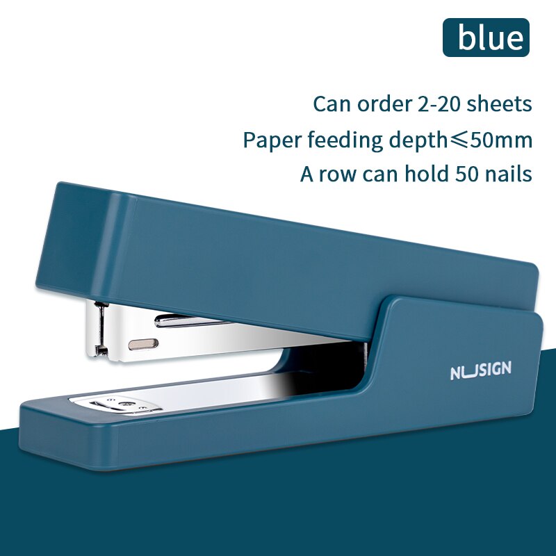 Deli stapler office accessories student manual staplers office Home large accessory desktop School supplies stationery stapler: Navy blue 1 set