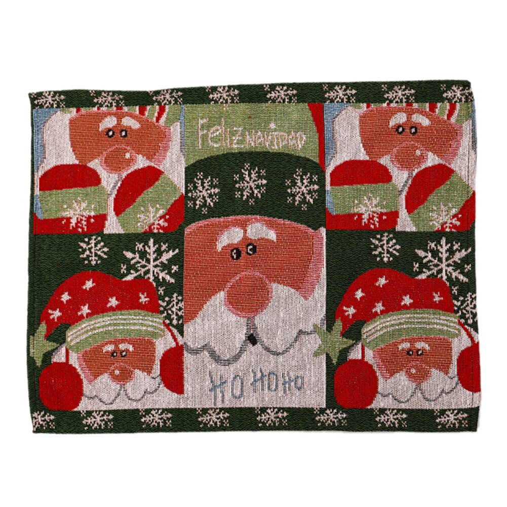 Year Dinner Party Table Decors Christmas Heat Resistant Table Mat Desktop Cutlery Tableware Cup Placement Pad: D