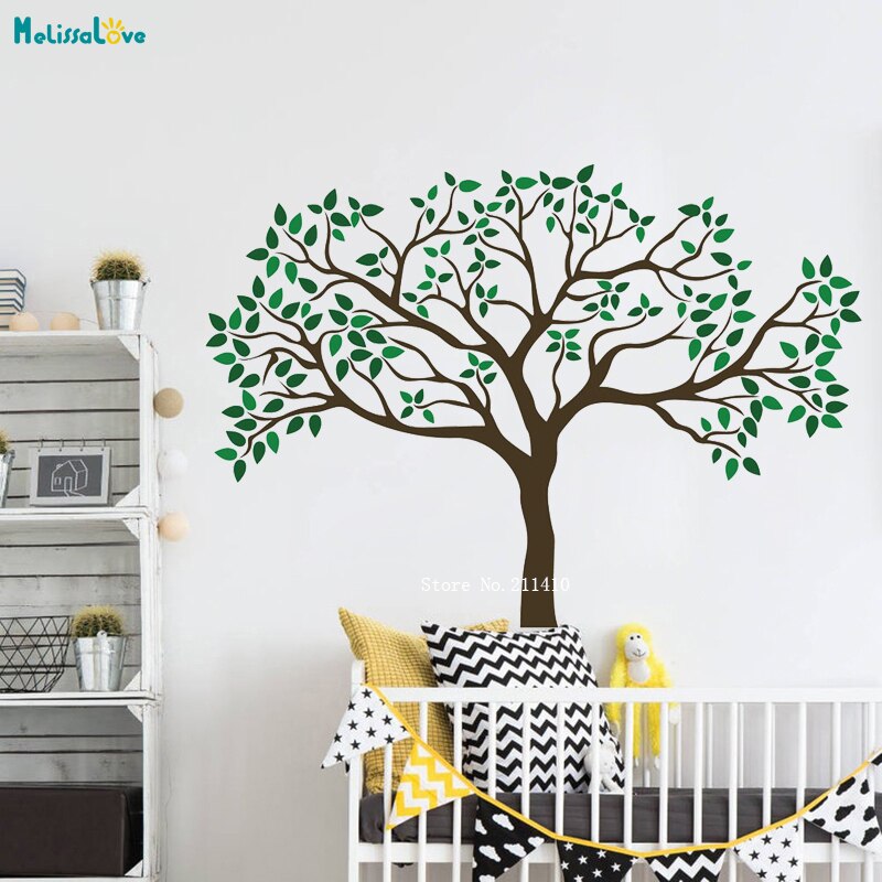 Tree Nursery Removable Vinyl Wall Sticker Animals Cute Creatures Nursery Kids Children’s Bedroom Playroom Decals YT1840