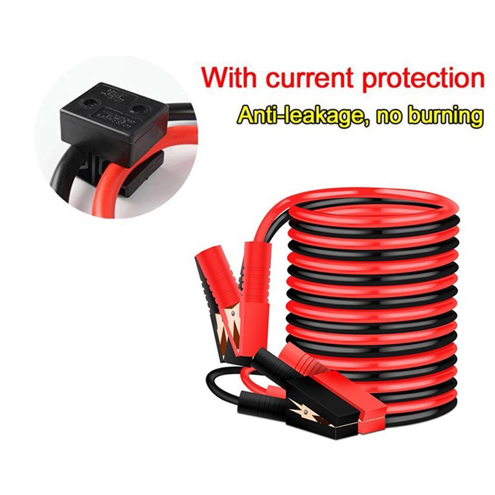 4M 2000 AMP Emergency Power Start Cable Booster Jumper Cable Heavy Duty Car Battery Jumper Booster Line Coppe