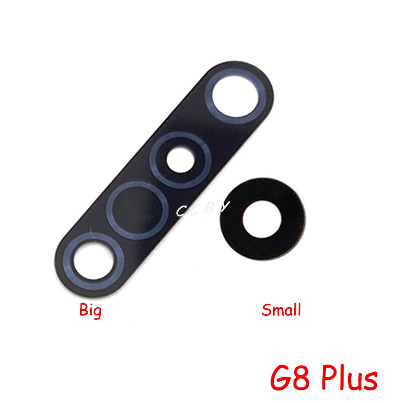 2 Stuks Achter Terug Camera Glazen Lens Cover Voor Motorola Moto G8 Plus Play Power Lite Met Ahesive Sticker