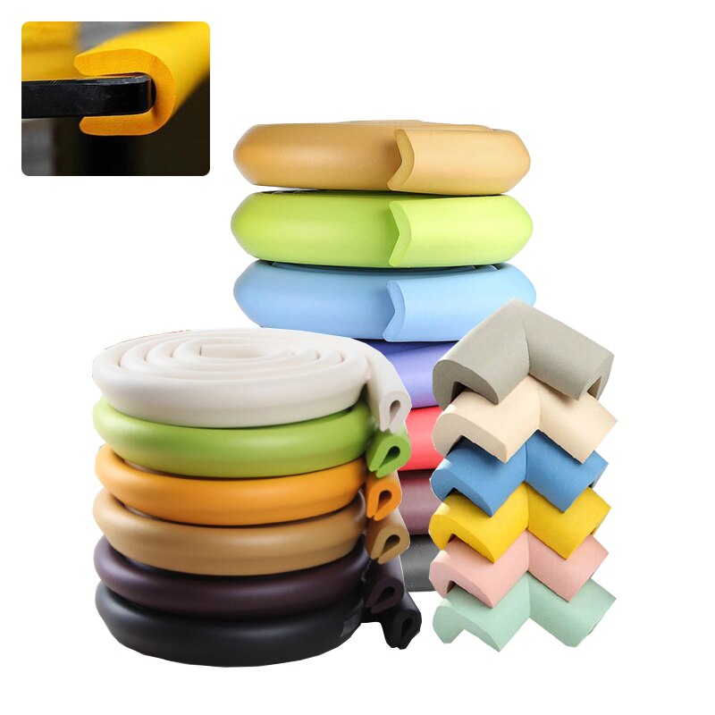 2M de protección de la infancia equipo bebé de seguridad para niños muebles ángulo Protector para Borde de esquina en forma de U de vidrio de de cintas