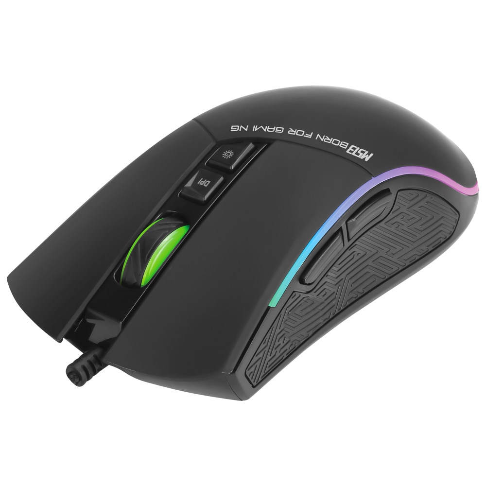 MARVO M513 Gaming Mouse 4800 DPI Wired Computer Mouse RGB Backlight Mice