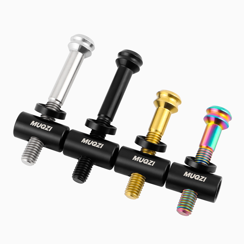 MUQZI Titan-Sattelstützenschraube M5 x 30/40 mm Fahrrad-TC4-Sattelstützen-Befestigungsschraube mit Unterlegscheibe für Fahrradsitzrohr