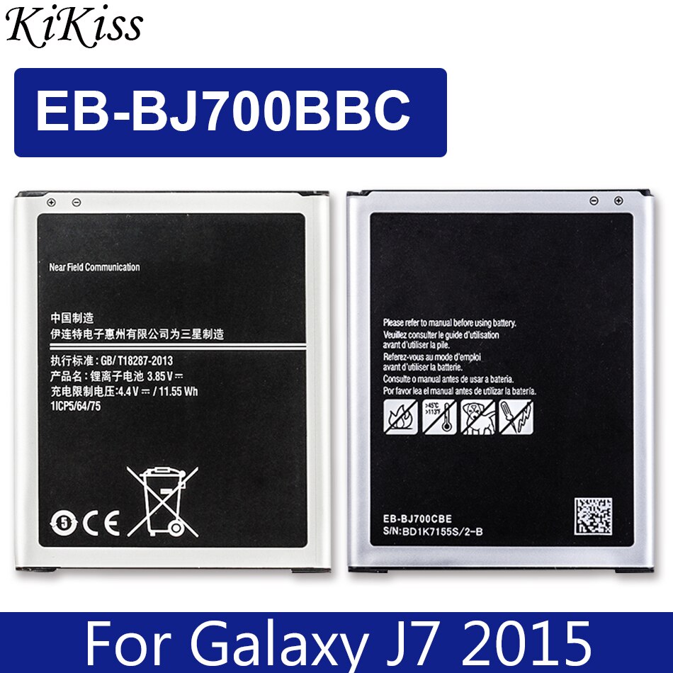 Bateria EB-BJ510CBE para samsung galaxy, bateria para samsung galaxy j5 2016 j510 j510f e samsung j1 j2 j3 j5 j7 2015 2016 2017 eb bi510cbe/bj120cbe: J7 2015 EB-BJ700BBC