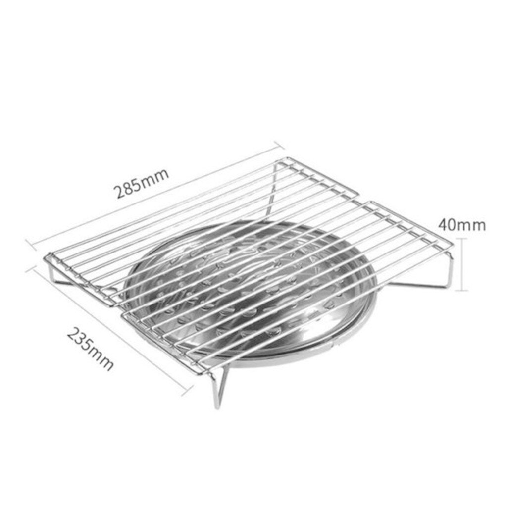 BBQ Grill DIY Portable Camping Barbecue Cooker +10Pcs Stainless Steel Barbecue Sign Outdoor Cooking Stove Portable Stove Grill