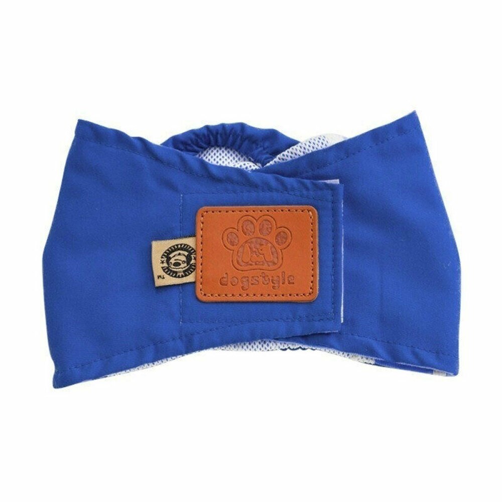 S-XL Männlichen Hund Welpen Windel Windeln Bauch Wrap Band Sanitär Physiologischen Hosen: Blue / S