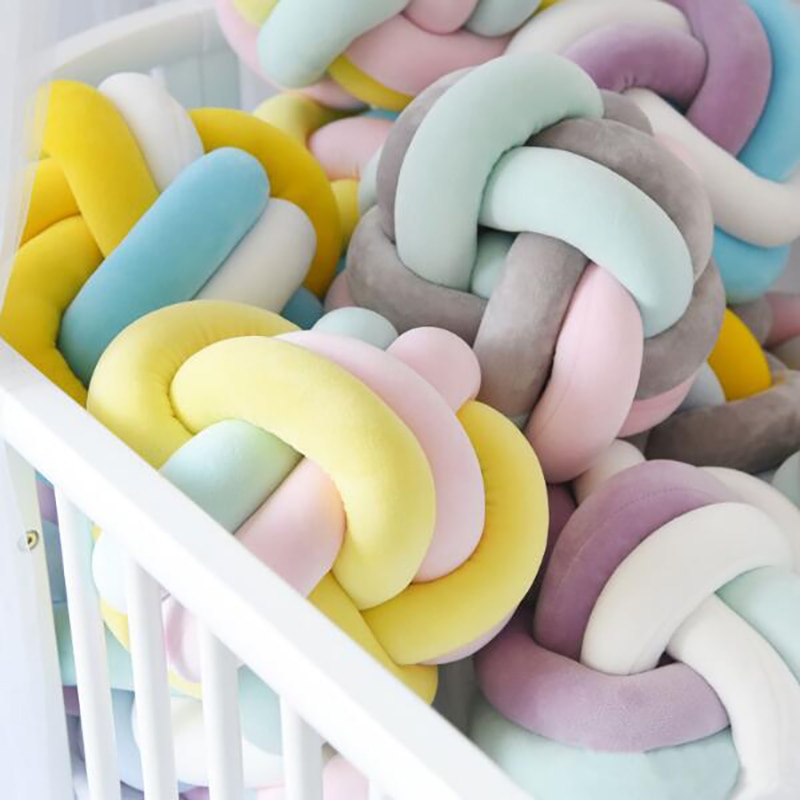 Newborn Baby Room Cushion Pillow Knot Pillow Cuddle Pillows Accessories Kids Room Washable YBD007