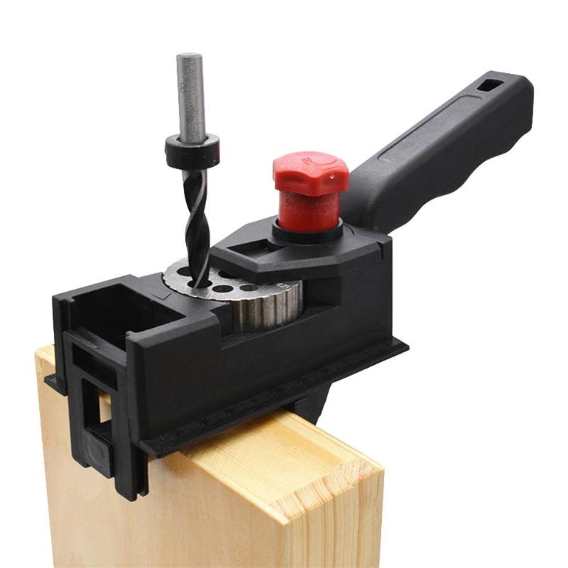Ensemble Tenon bois perceuse Oblique bricolage poche trou Cutter Guide de perçage poche trou Cutter bois localisateur