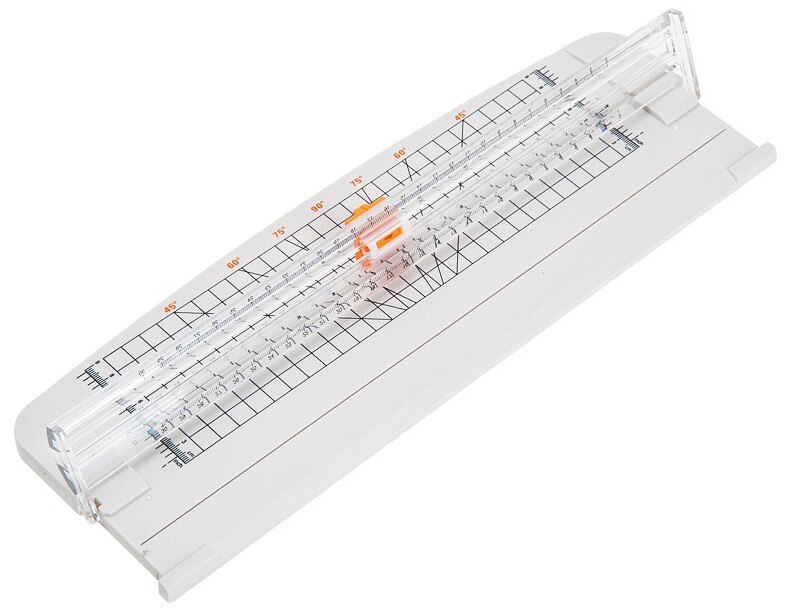 A4 Paper Cutter Paper Cutter 909-5 Paper Cutter Straight Knife Guillotine Ruler Film Cutter Paper Knife Slide Knife Black White: white  909-4