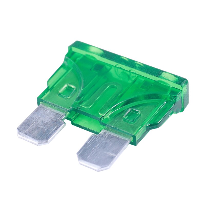 Vehicle Car 30A 30Amp Green Body Two Prong Blade ATC Fuse 30pcs