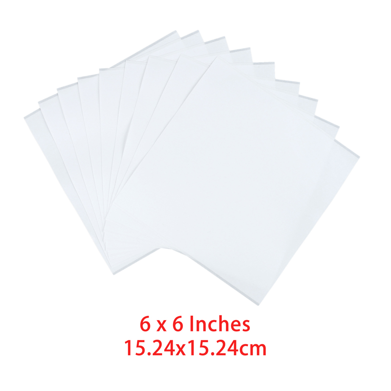 10 Sheets/pack 4 Sizes Clear Double Sided Adhesive Sheets for Diy Sticker Card Making Embossing Stencil Photo Albums: TT251
