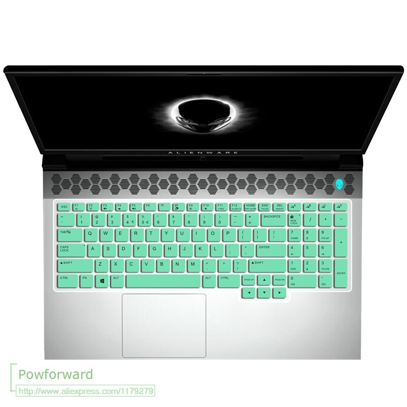 Silikon Tastatur Abdeckung schutz haut Für Dell Alienware M15 R2 OLED 15.6 ''/Dell Alienware M17 R2 17.3'': M17 R2 whiteblue