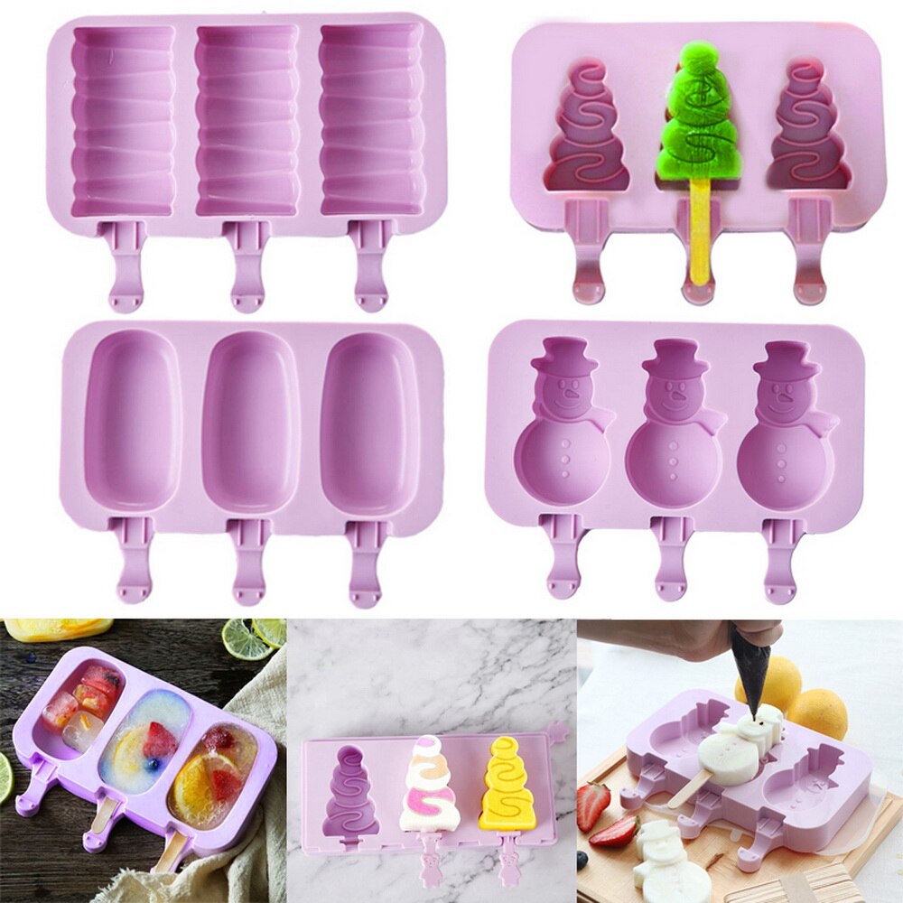 Molde de silicona para helado, moldes para Polos DIY, molde casero para postres, congelador de fruta, molde para hacer helados con palos