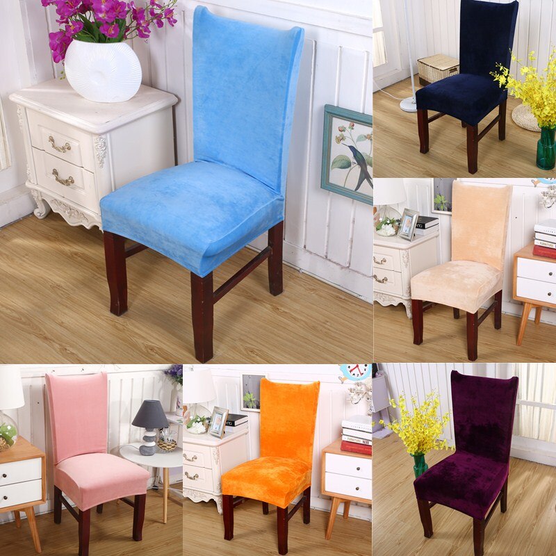 Housse de chaise élastique Anti-acariens, couleur unie, antidérapante, extensible, résistant au lavage, sans plis