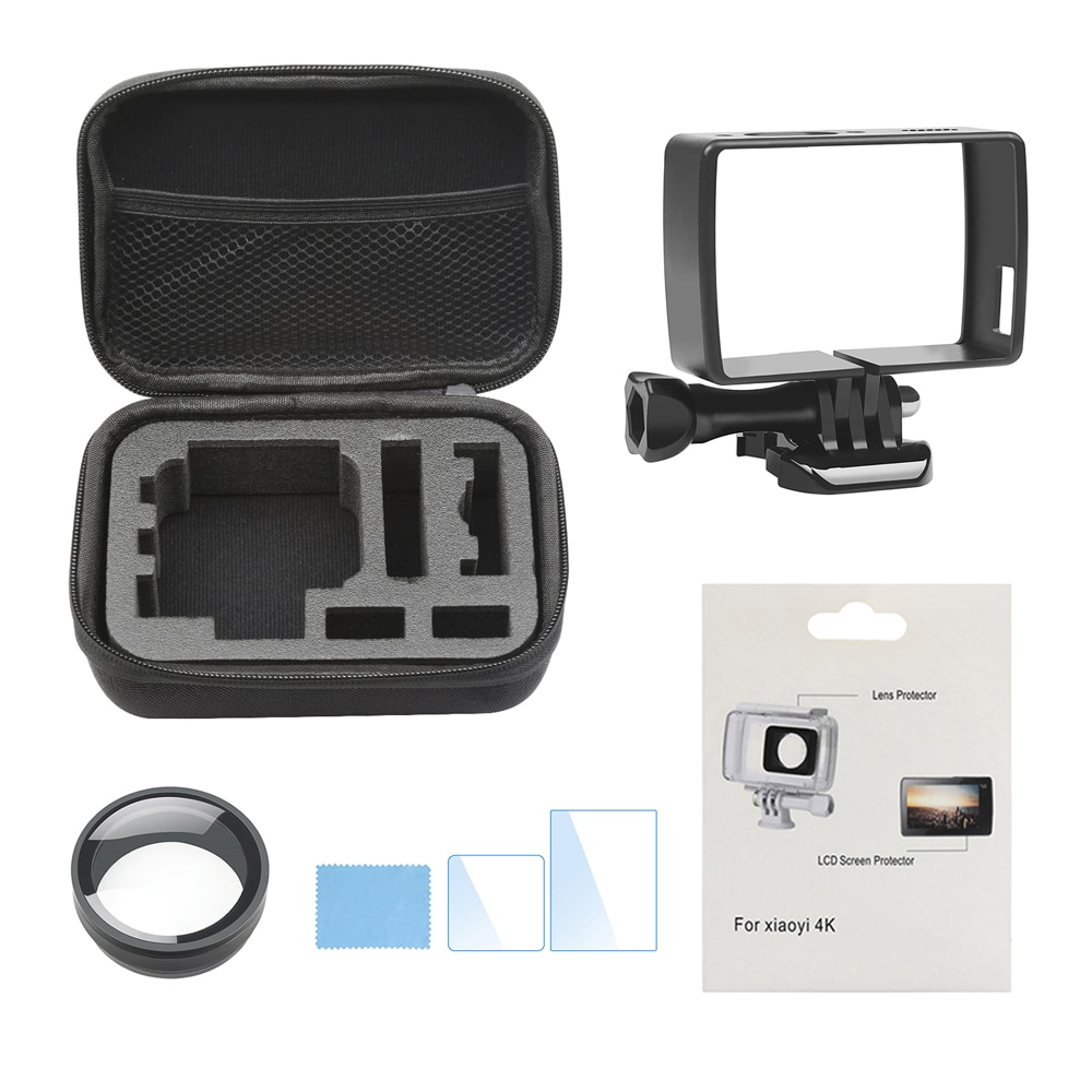 SHOOT Standard Protective Frame Case for Yi Lite 4K 4K+ Cam with Quick Release Buckle and Thumb Screw Mount For Yi 4K Accessory