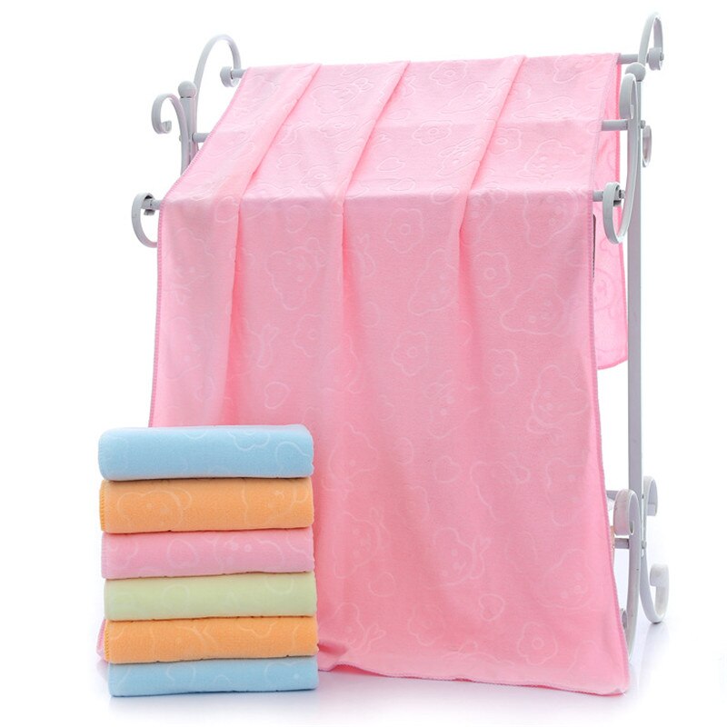 Serviette de bain en microfibre pour dessin animé | 140x70cm, serviette de visage compacte et ultralégère à séchage rapide, accessoires pour la maison