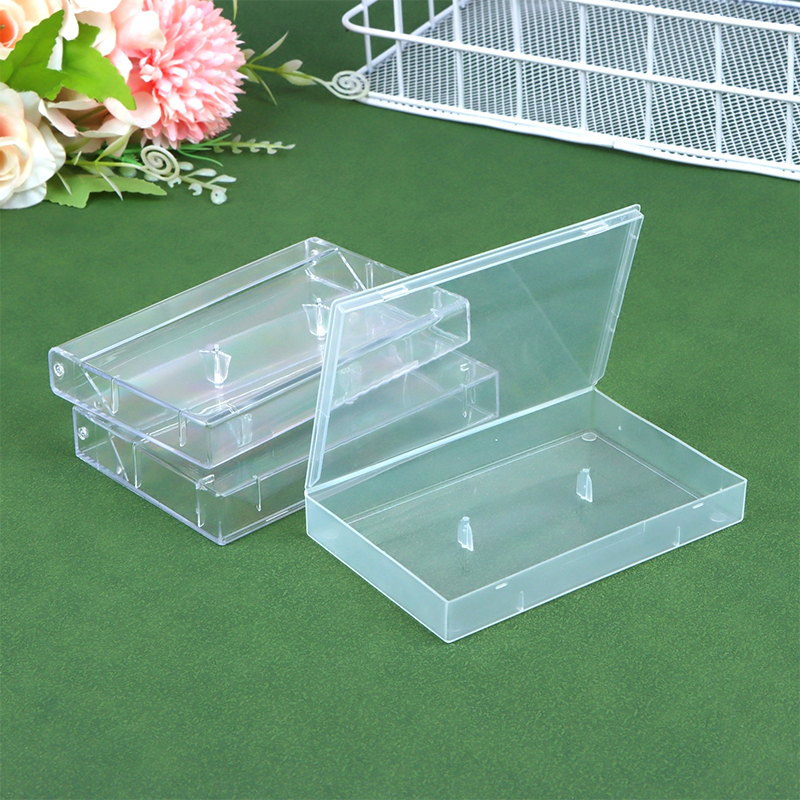 Scatola di immagazzinaggio trasparente per cassetta da 1 pezzo Scatola antipolvere per registrazione magnetica audio con nastro vuoto