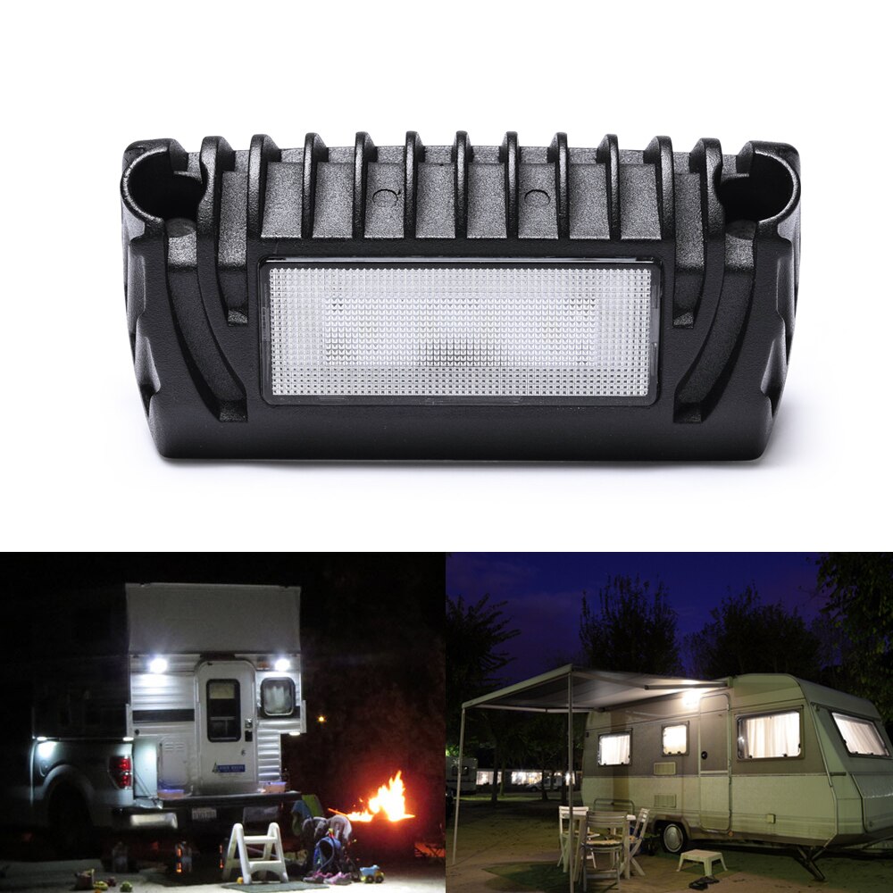 Mictuning 1Pcs Rv Exterieur Led Luifel Verlichting Veranda Utility Licht 12V 750 Lumen Vervanging Verlichting Voor Campers Trailers kampeerders: Default Title