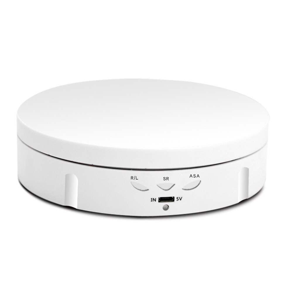 360 Graden Draaitafel Roterende Display Stand Sieraden Houder Voor Fotografie 3 Snelheden Verstelbare Winkel Rekwisieten Usb Oplaadbare Horloge