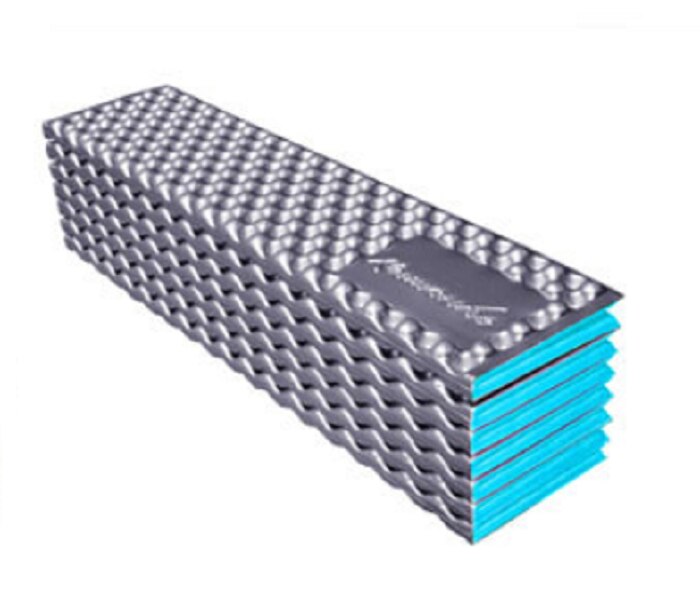 Ultralight Portable Outdoor Camping Mat Ultralight Foam Folding Beach Tent Picnic Mat Sleeping Pad Waterproof Camping Mattress: Type A  Lake Blue