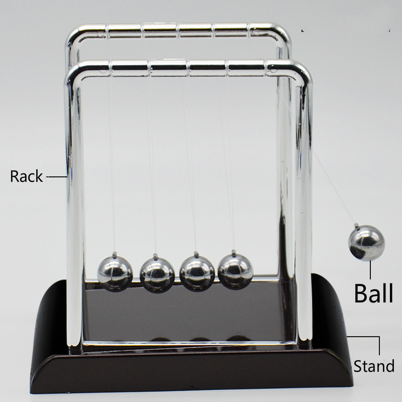 5 Pendulum Balls Elastic Collision Balls Teaching Aids Newton's Pendulum Balls Physics Energy Conservation Instrument