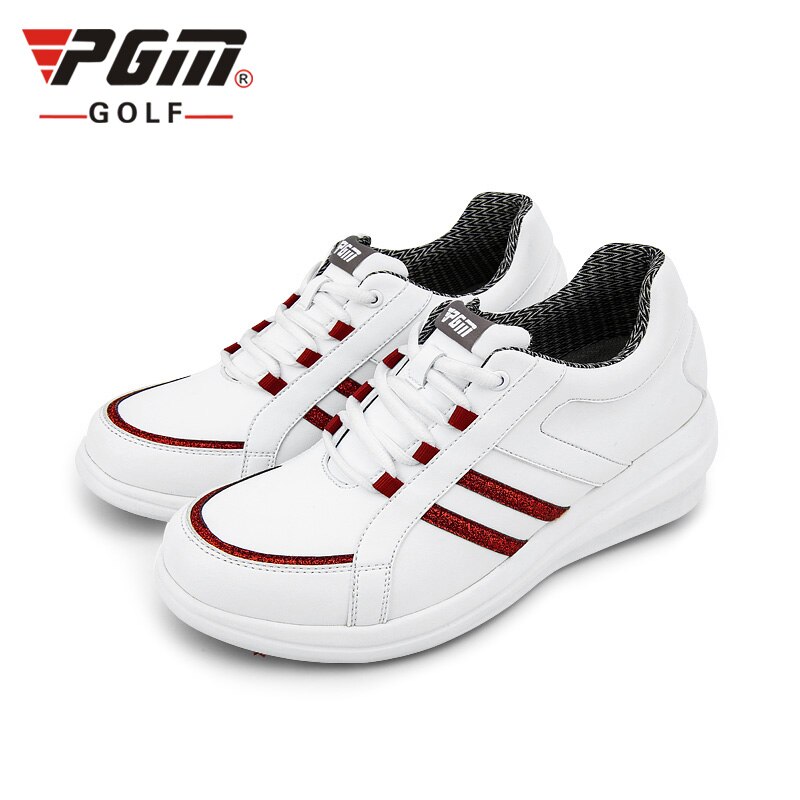 Scarpe da golf PGM da donna impermeabili antiscivolo traspiranti: Rosso / 6.5