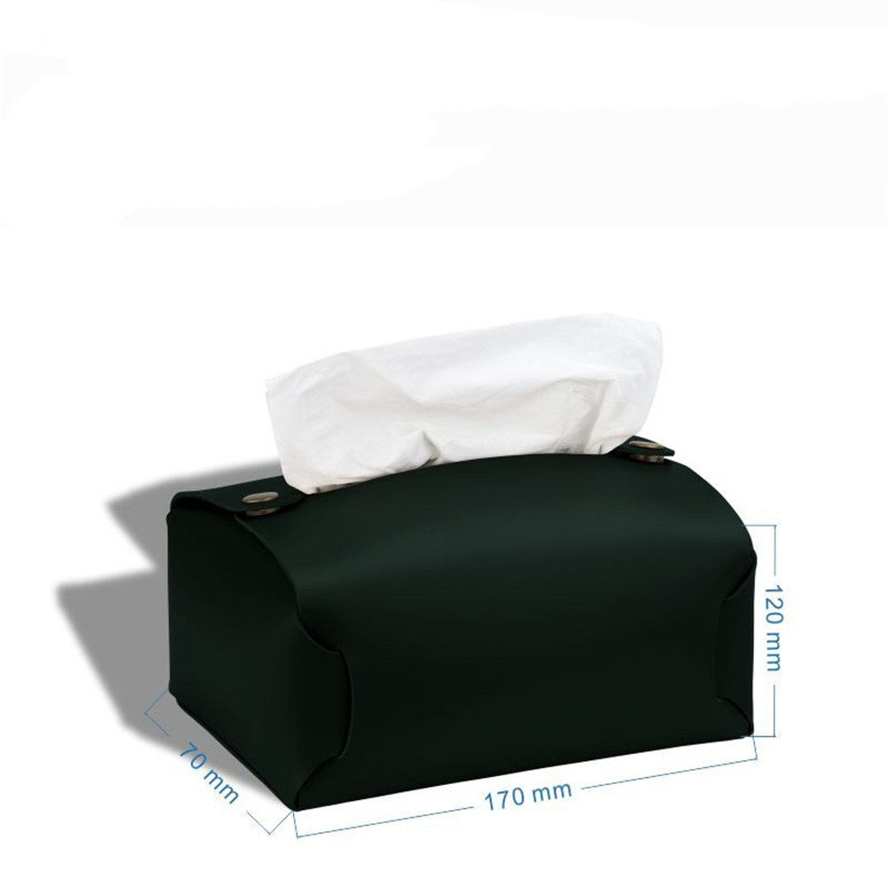 Light Luxury Tissue Case Box PU Leather Tissue Box Living Room Pumping Napkin Paper Box Simple Car Paper Household Storage Bag