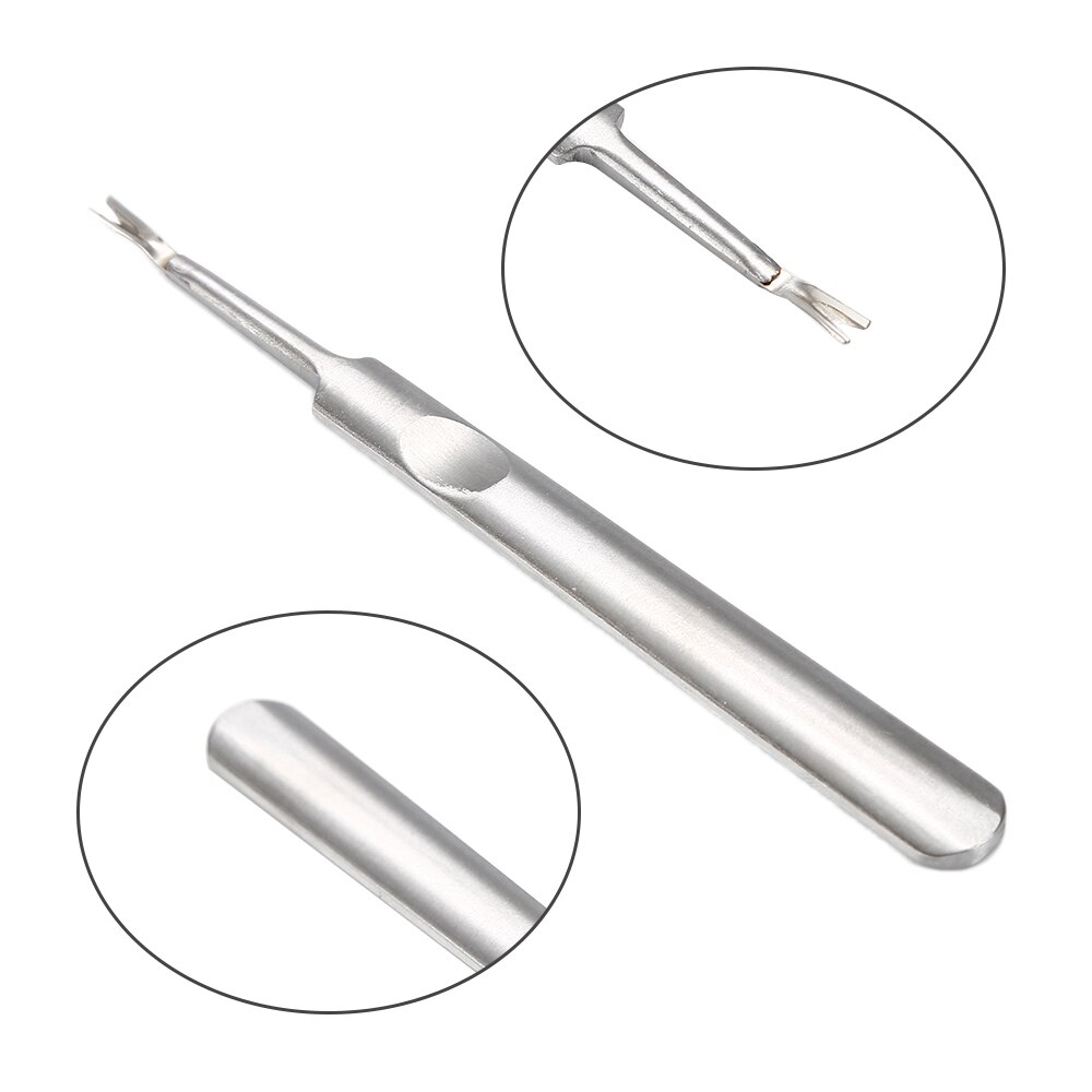 Nail Care Pusher Dead Skin Fork Nipper Pusher Trimmer Callus Cuticle Remover Pedicure Manicure Tool