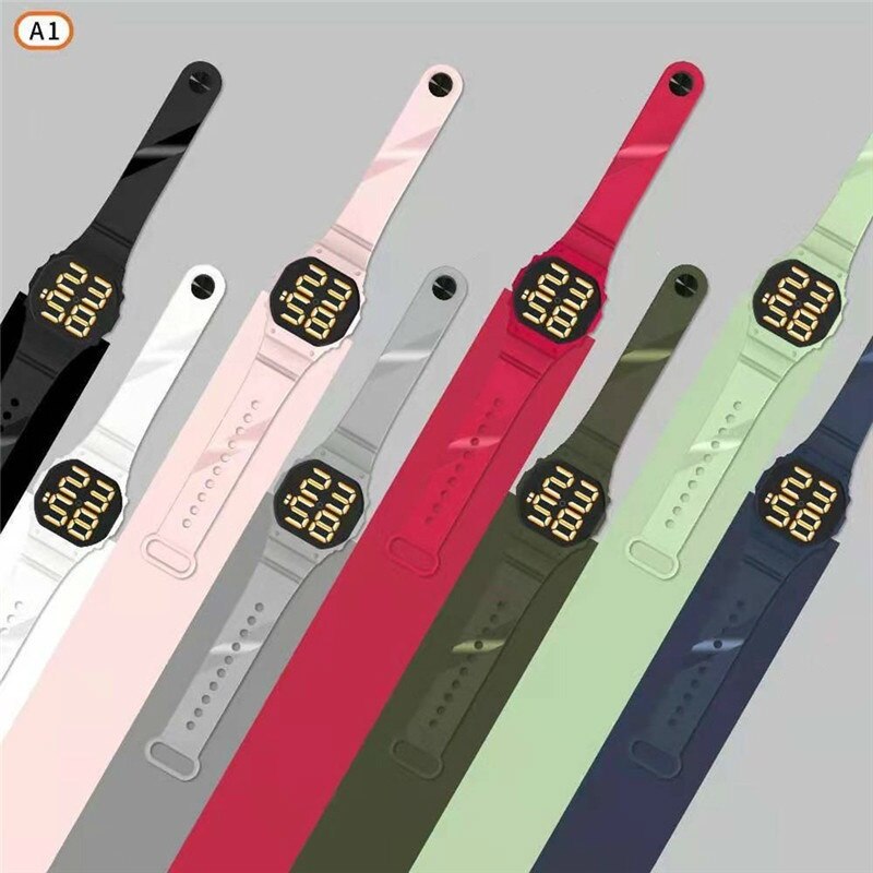 Led Digitale Sport Horloge Voor Mannen Vrouwen Siliconen Band Horloges Reloj Mujer
