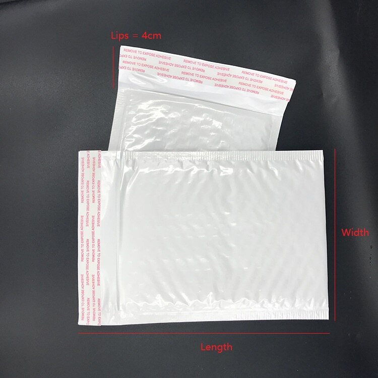 10 PC White Foam Film Envelope With Bubble Different Specifications Padded Packaging Wrap Bag