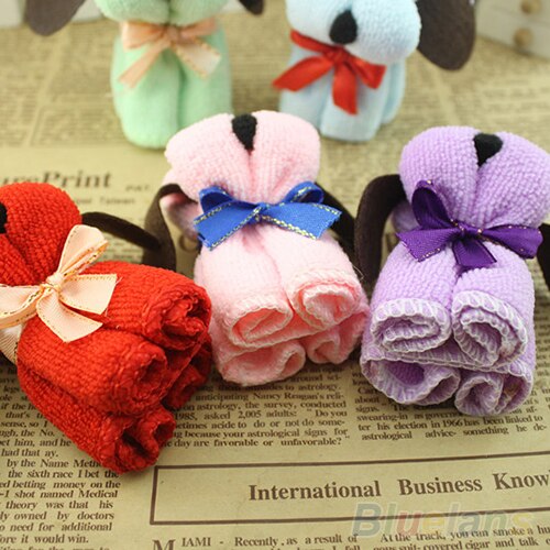 12pcs Hond Cake Vorm Handdoek Katoen Washandje Huwelijksgeschenken Aanwezig
