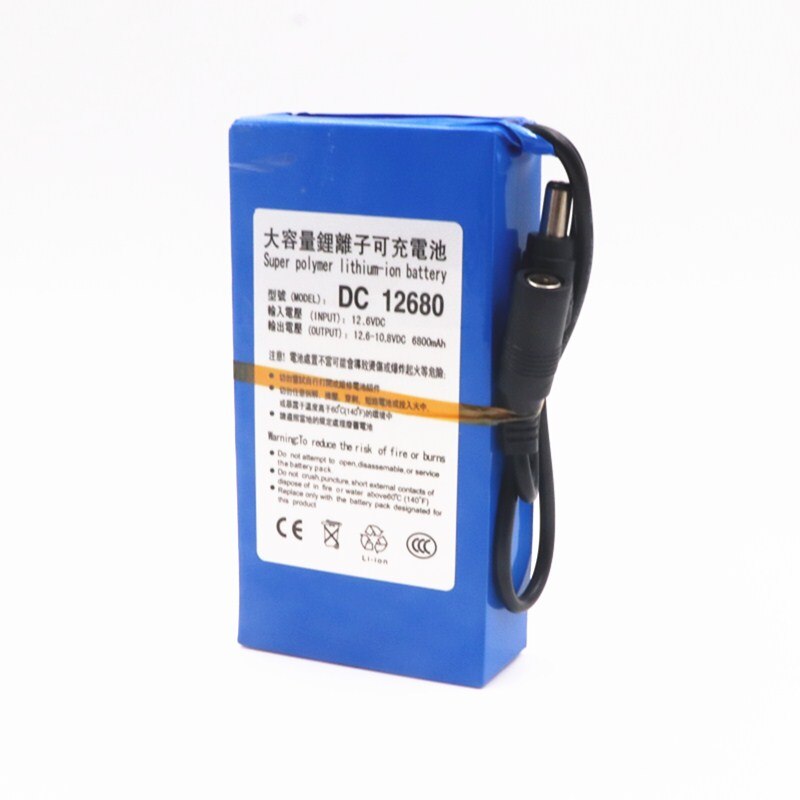 EU / us. Plug dc 12 V 6800 mAh Li ion rechargeable battery Power Bank for GPS Car video camera