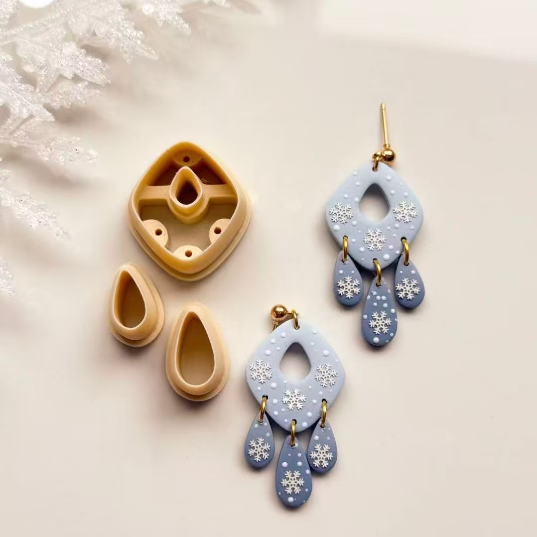 Wykrawaczki robić modeliny w kształcie choinki świątecznej | Wykrawacz robić ciasta świątecznego | Zimowy przecinak robić gliny | Wykrawacz robić modeliny robić tworzenia kolczyków | ho!