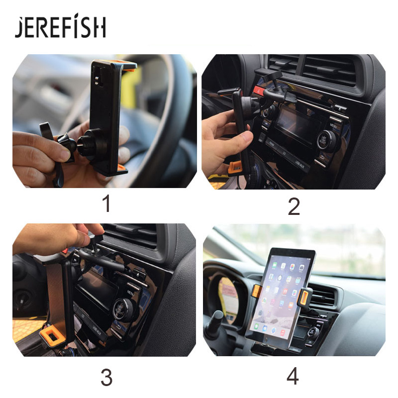 Universal 7 8 9 10 11 tommers bil nettbrett pc holder bil auto cd mount nettbrett pc holder stativ for ipad 2 3 4 5 air for galaxy tab