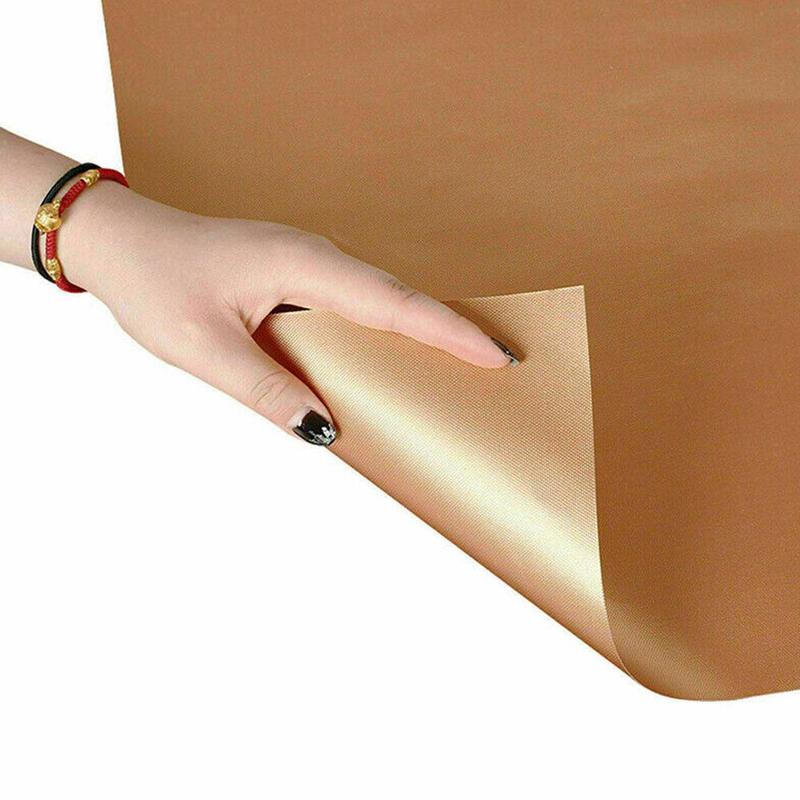 BBQ Grill Mat Copper Non-stick Barbecue Baking Liners Cooking Clean Sheets Easy Reusable PTFE Bakeware Sheet J1K9