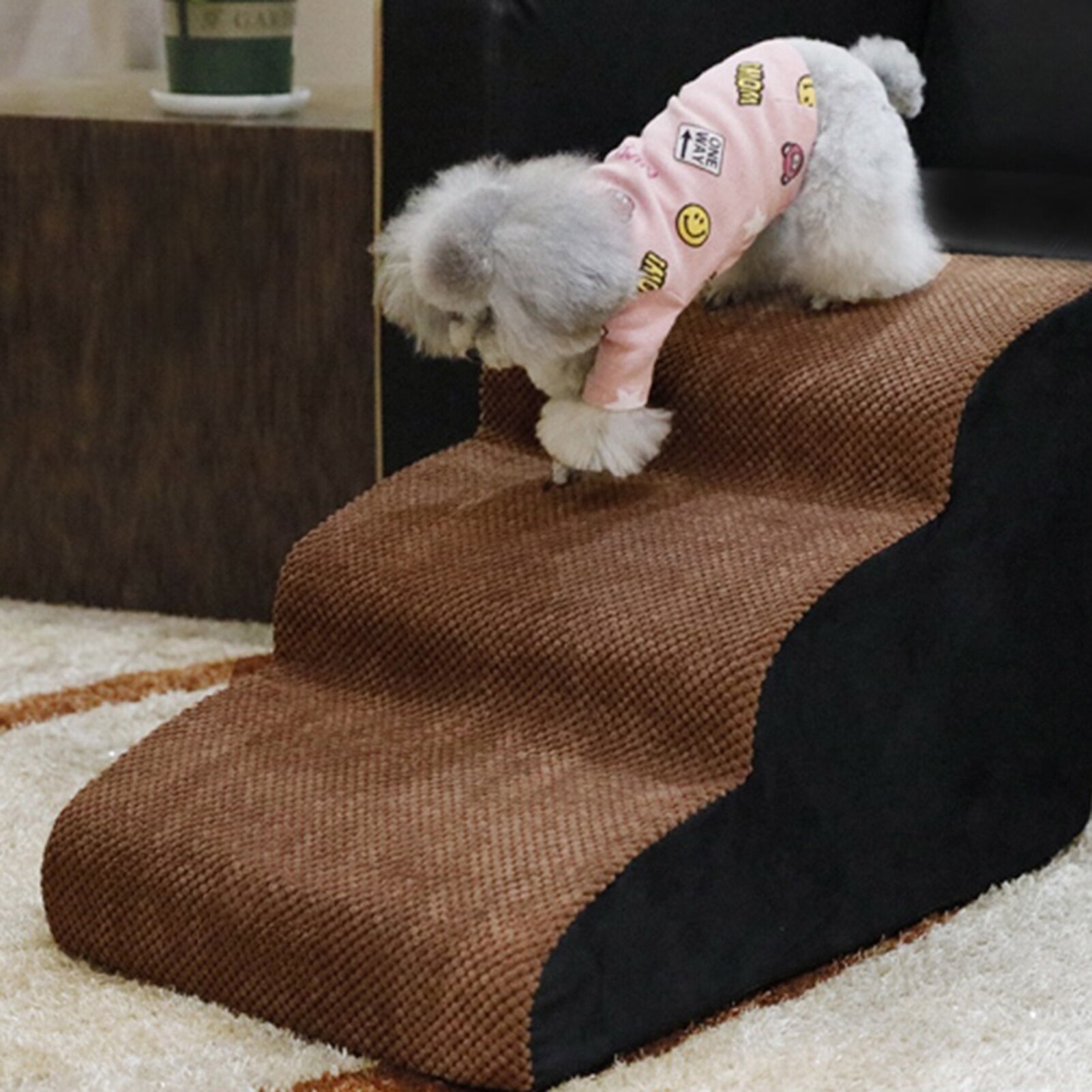 3 Layers Dog Stairs Ladder Pet Step Dog Ramp Sofa Bed Climbing Removable Non-Slip For Older Dogs Cats Small Pets House Sturdy