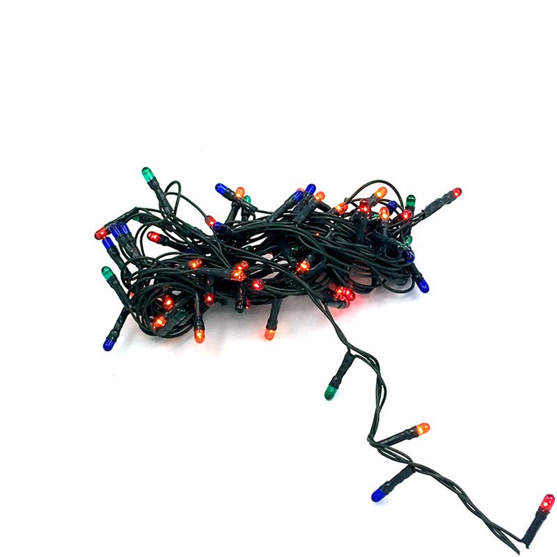 EU Plug LED Light String 4M 100 Leds Christmas Decoration Lights Warm White Rice Bulbs Hotel Decoration Lights Christmas