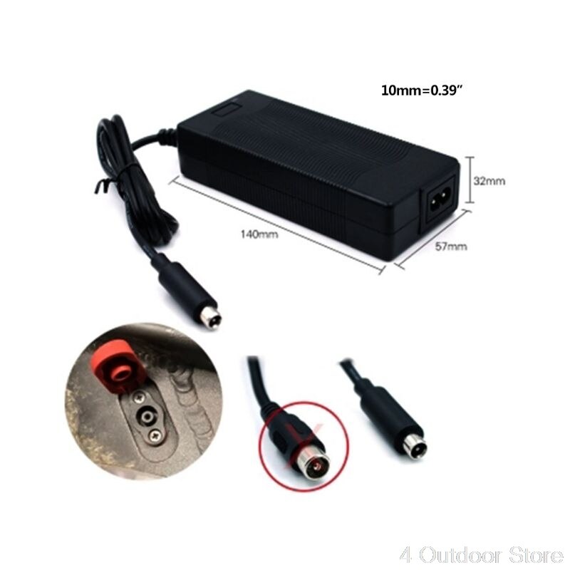 til xiaomi  m365 elektrisk scooter rullebrett lader adapter ladeenhet 42v 2a oss/eu støpsel lader  s15 20